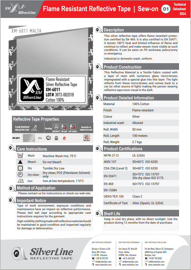 XM-6011P: Technical datasheet