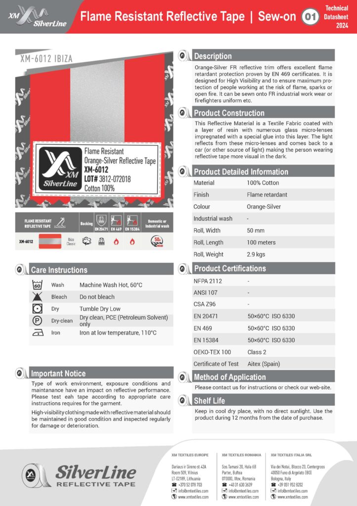 XM-6012: Technical datasheet