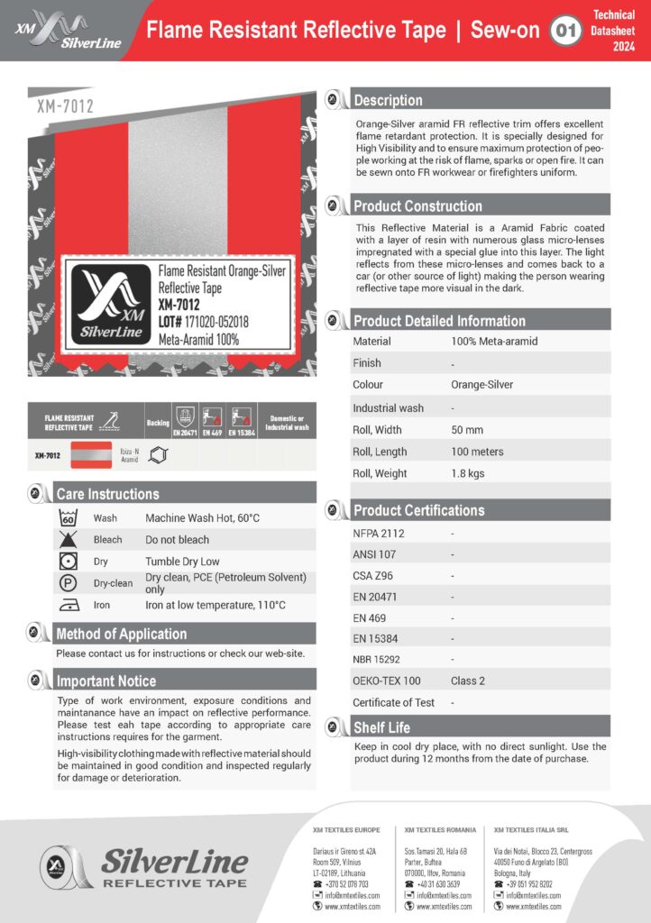 XM-7012: Technical datasheet