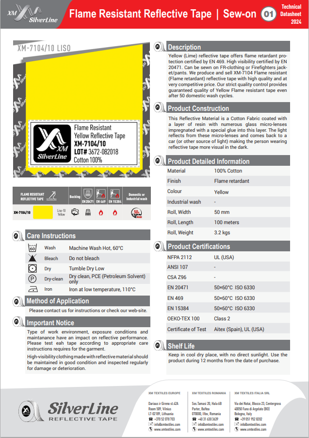 XM-7104/10: Technical datasheet