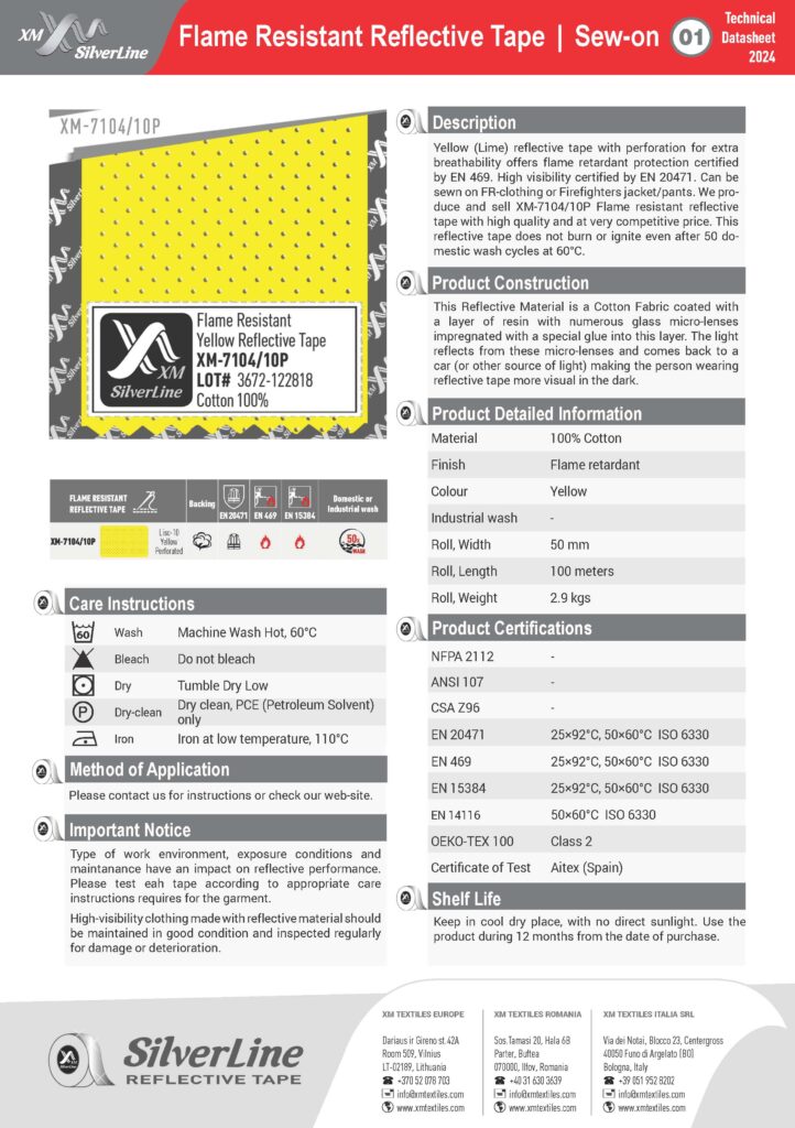 XM-7104/10P: Technical datasheet