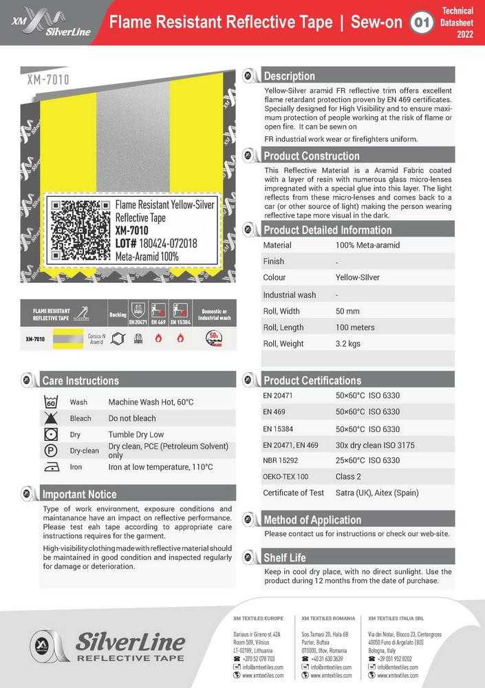 XM-7010: Technical datasheet