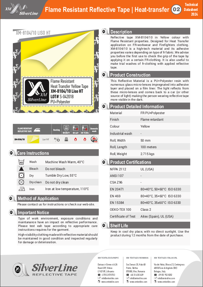 XM-8104/10: Technical datasheet