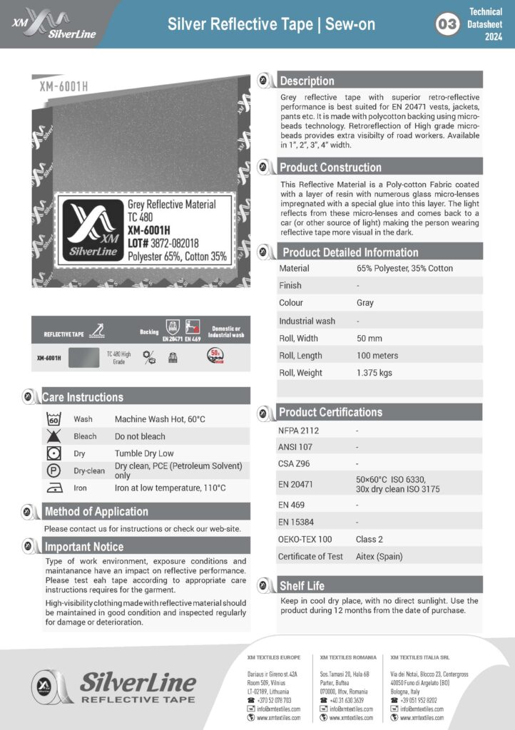 XM-6001H: Technical datasheet