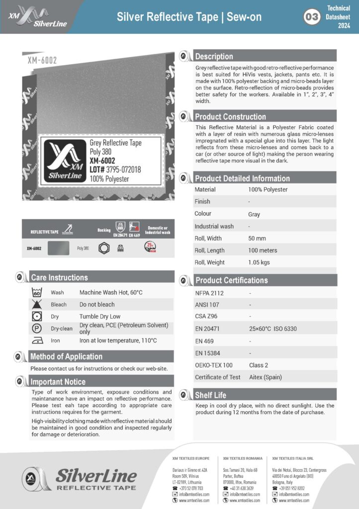 XM-6002: Technical datasheet