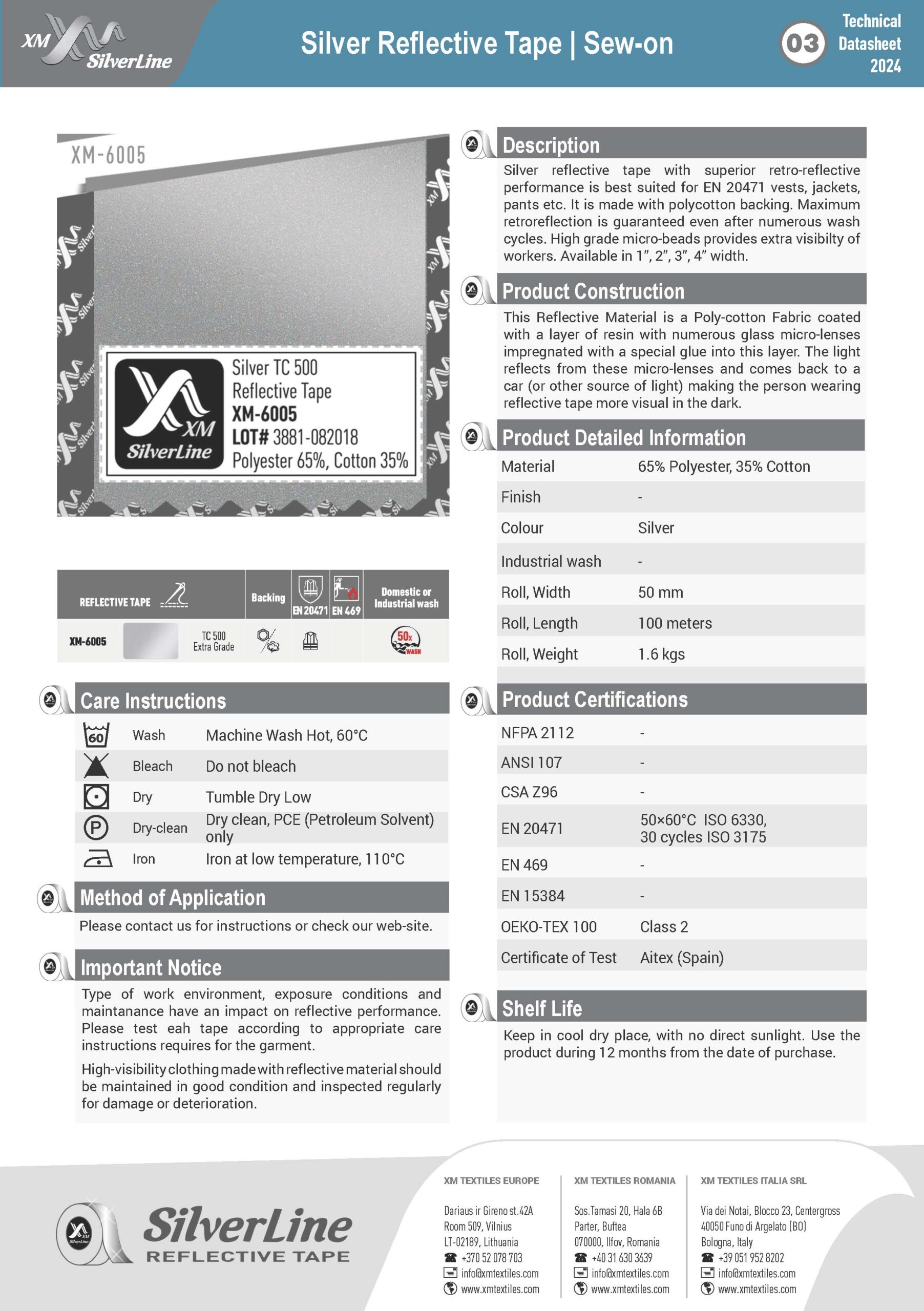 XM-6005: Technical datasheet