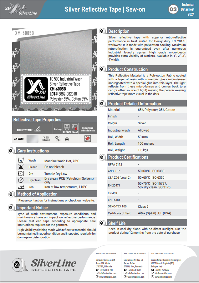 XM-6005B: Technical datasheet