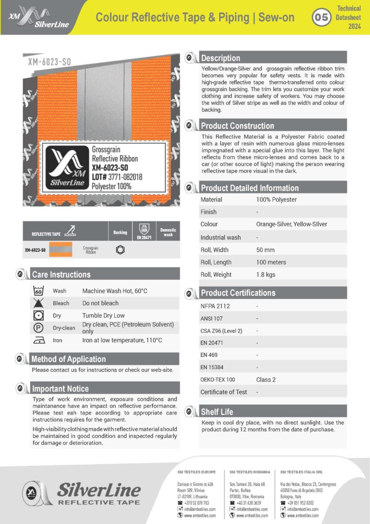 XM-6023-SO: Technical datasheet