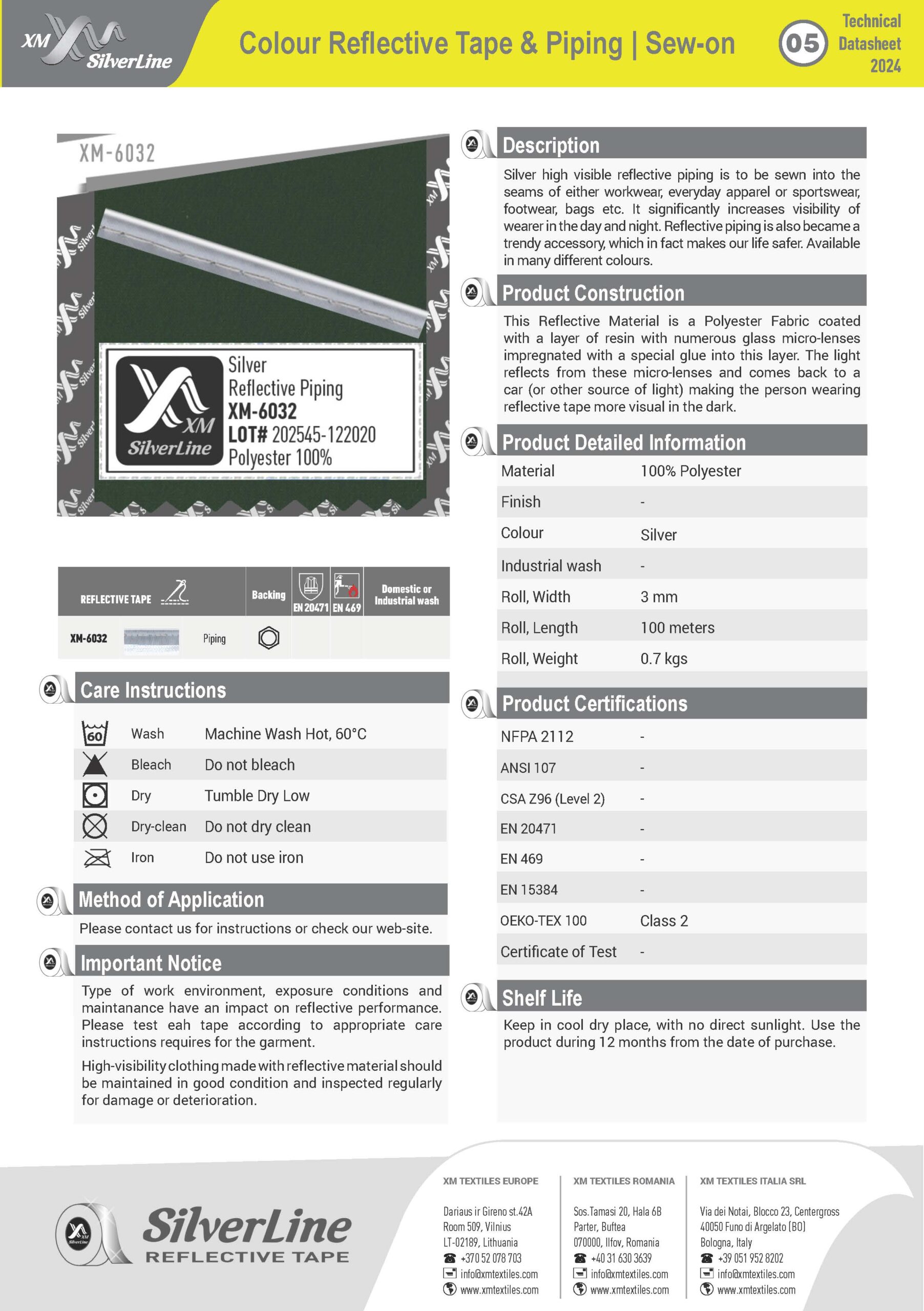 XM-6032: Technical datasheet