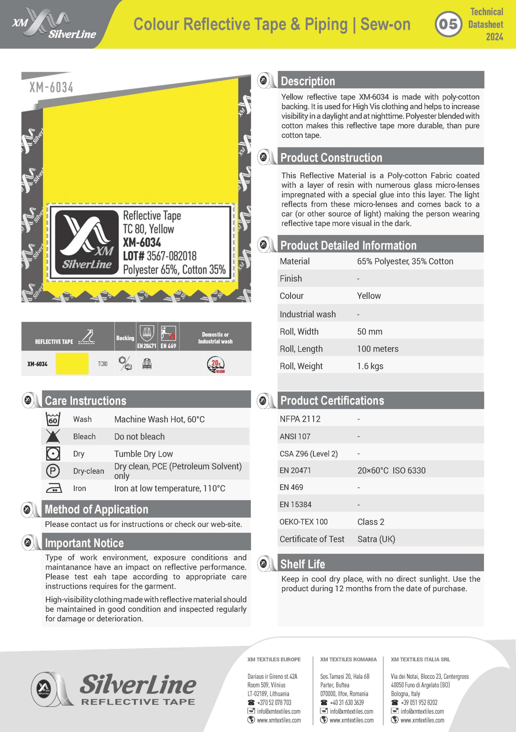 XM-6034: Technical datasheet