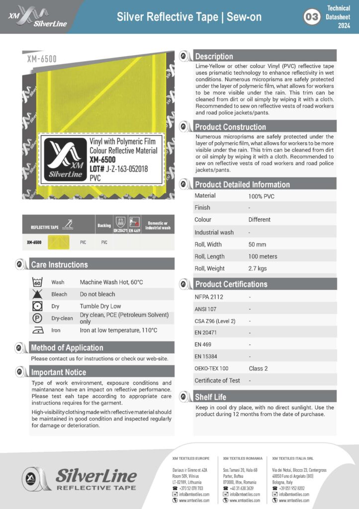 XM-6500: Technical datasheet