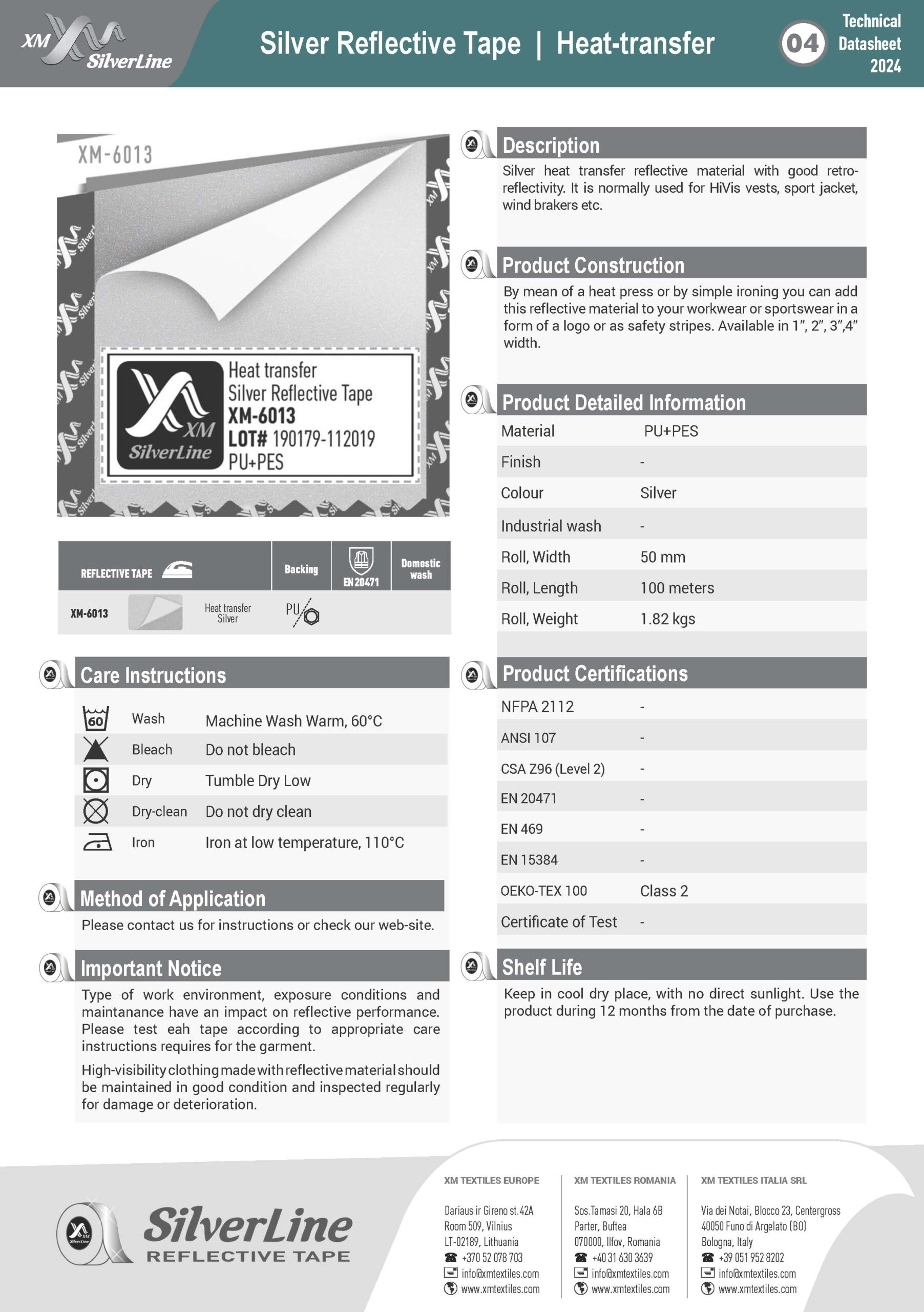 XM-6013: Technical datasheet