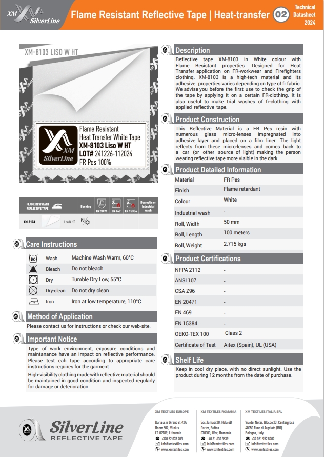 XM-8103: Technical datasheet